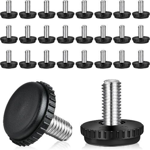 Polished Metal & Plastic Leveler Nuts, Color : Grey for Industrial