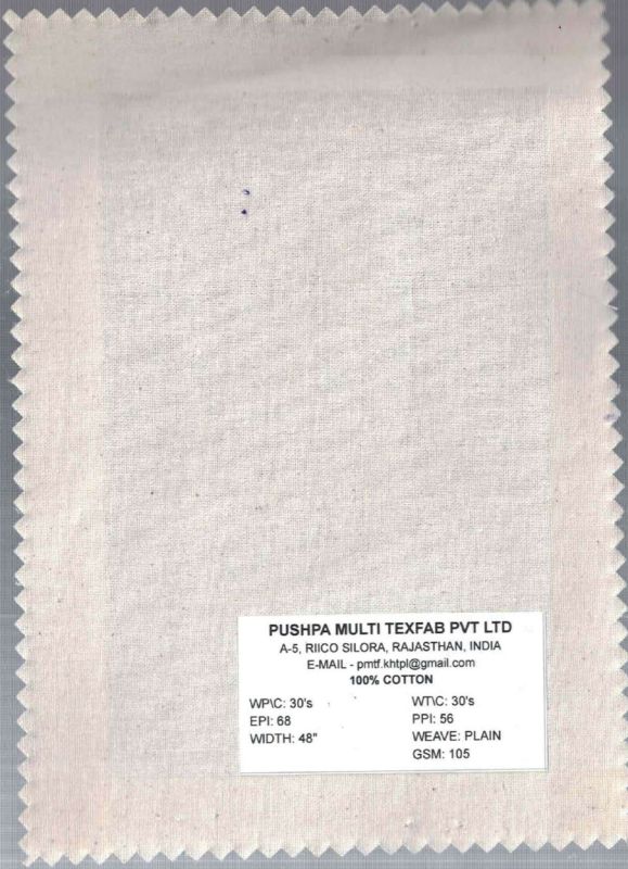 105 GSM Cotton Plain Fabric