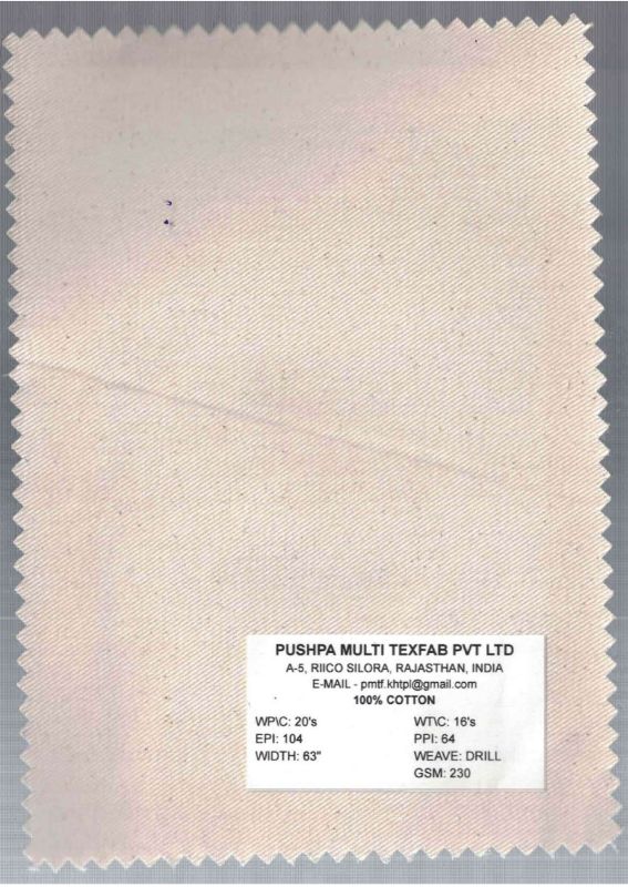 230 GSM Drill Cotton Fabric