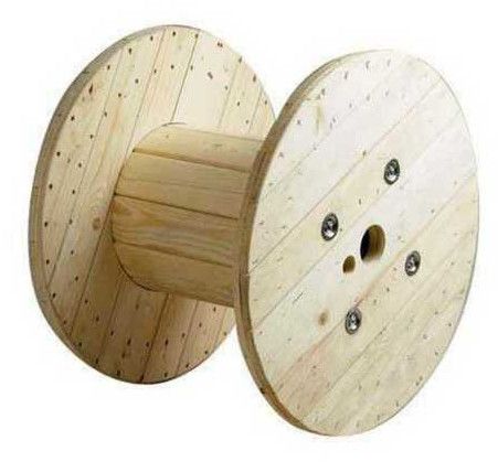 Wooden Cable Drum, Color : Creamy, White