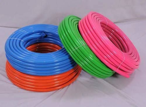 50 Feet Multicolor PVC Garden Pipe for Gardening Use Ring Fit