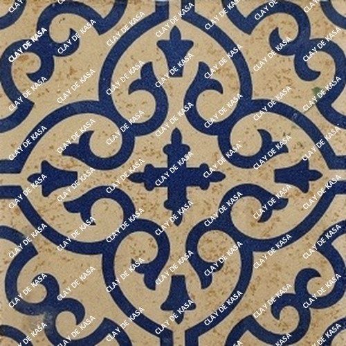 Cermaic Decorative Hand Printed Moroccan Tile 1x1ft