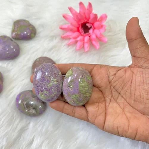Oval Purple Stichtite Gemstone