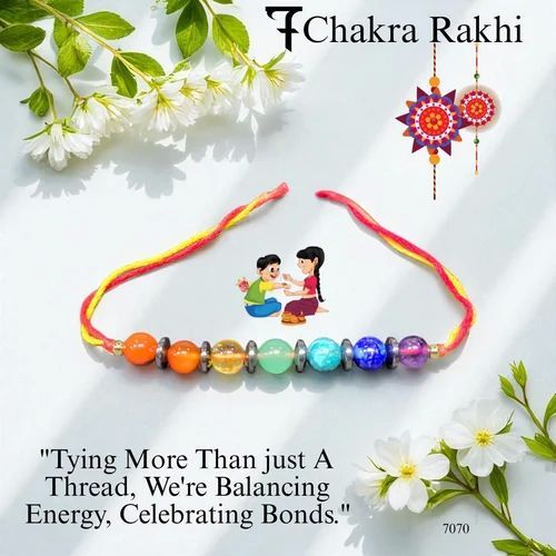 Seven Chakra Crystal Rakhi