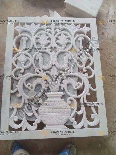 Designer White Marble Jali, Thickness : 38mm