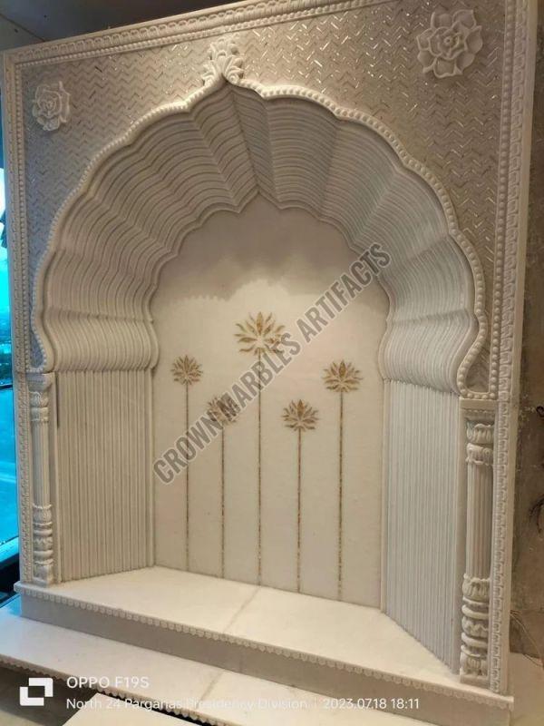 White Carved Marble Temple