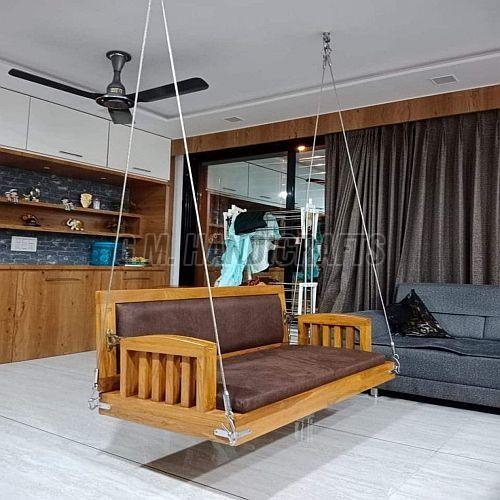 Hanging Wooden Jhula for Living Room