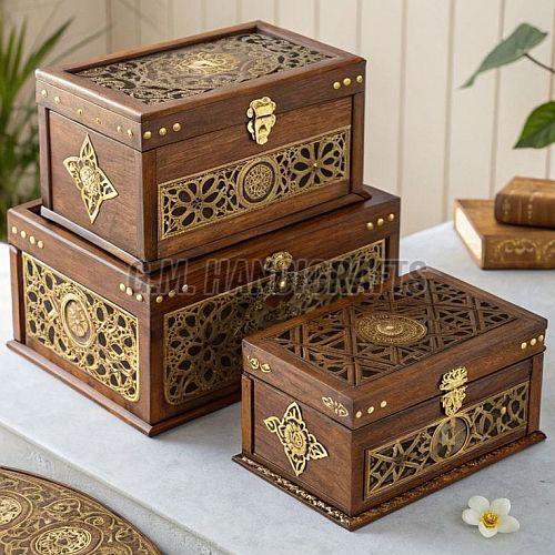 Multisizes Rectangular Wooden Trunk