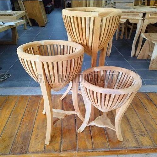Wooden Planter Stand