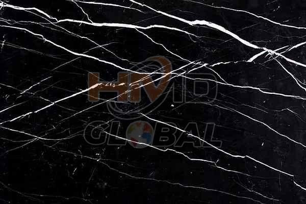 Black Markana Polished Marble Slab