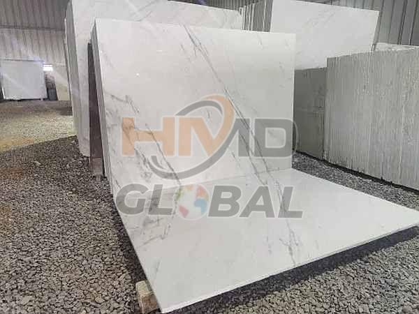 White Carrara Premium Marble Tile