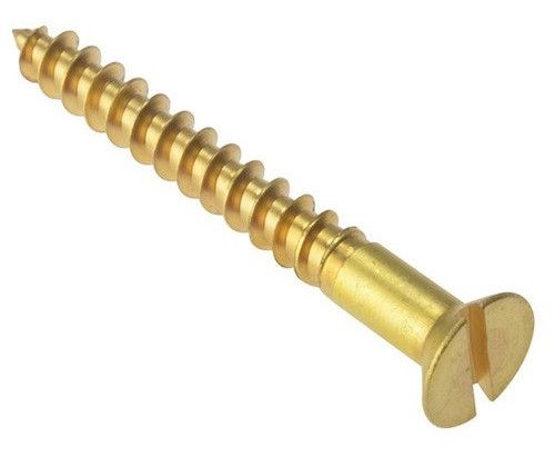 Brass Wood Screw, Color : Natural for Decorative Woodwork