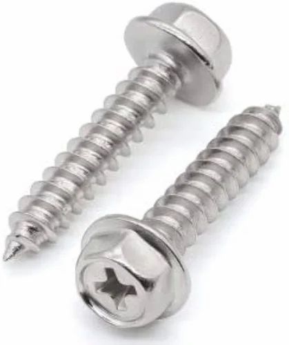 Stainless Flange Head Screw, Drive Type : Hex for Automotive Fastening