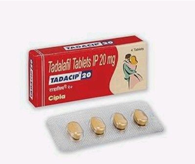 Tadacip 20mg Tadalafil Tablets, Form : Oval-shaped)