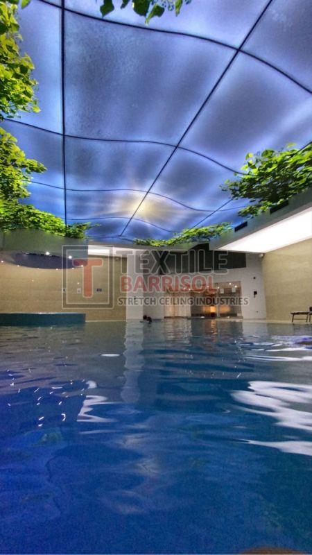 Textile Swimming Pool Stretch Ceiling