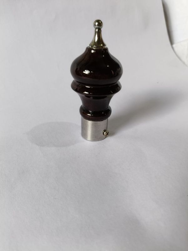 Gloss Dome Wood Curtain Stopper