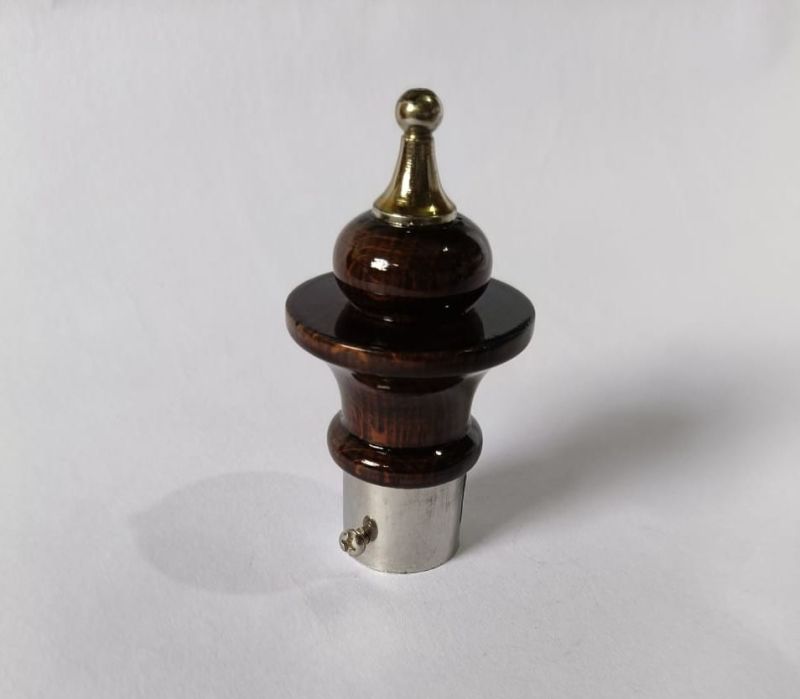 Gold Tip Wood Curtain End Cap