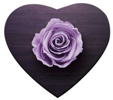 Rubber Sublimation Fancy Heart Shape Mouse Pad, Color : Multicolor