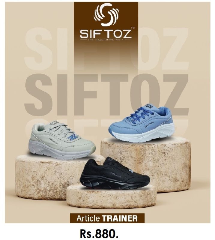 Mens Cushioned Mesh Trainer Sneakers