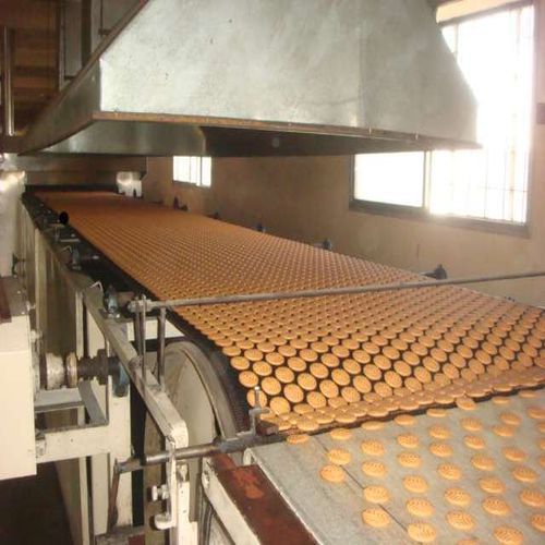 Automatic Electric Biscuit Baking Tunnel Oven, Color : Grey