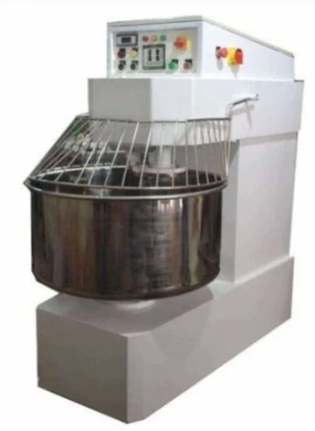 Automatic Electric Mild Steel Spiral Mixer Machine, Color : White