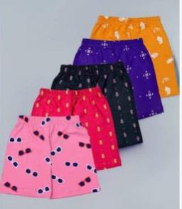 Printed Cotton Girls Boxer Shirts, Color : Multicolor