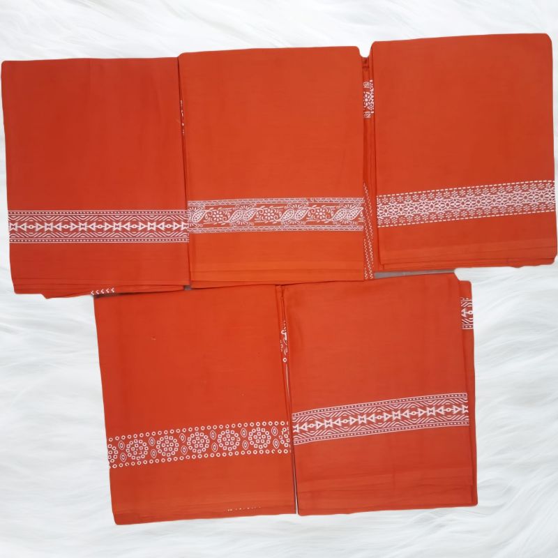 Orange Patti Cotton Gamcha