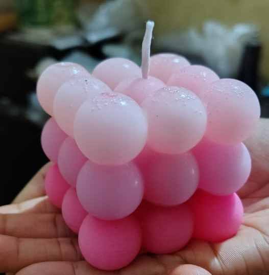 Bubble Cube Soy Wax Scented Candle