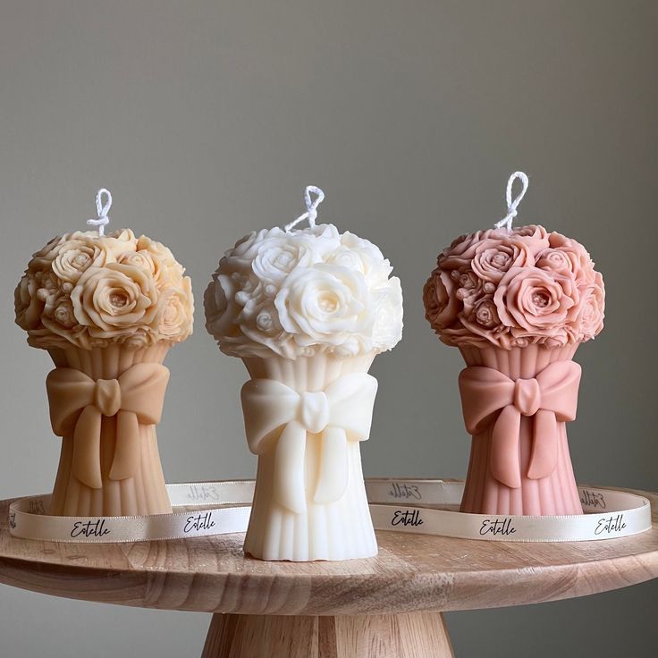 Decorative Flower Bouquet Candle