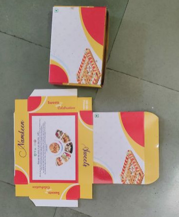 Cardboard Sweet Box, Color : Multicolor