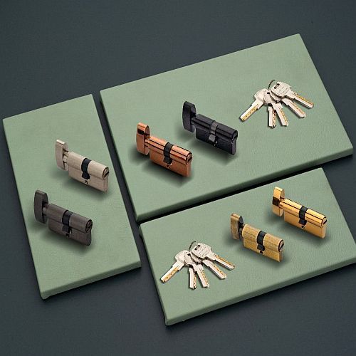 Zinc Alloy Cylindrical Door Lock, Brand Name : Akon