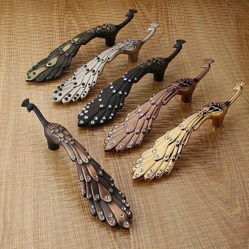 Peacock Design Zinc Door Pull Handle