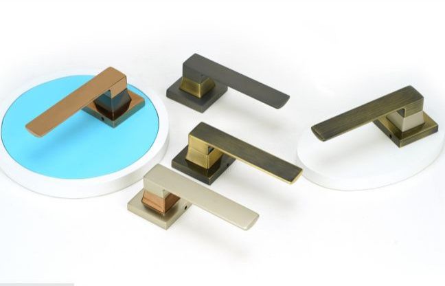 Square Zinc Mortise Door Handle