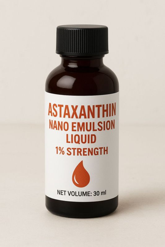 Astaxanthin Nano Emulsion Liquid with 1% Strength