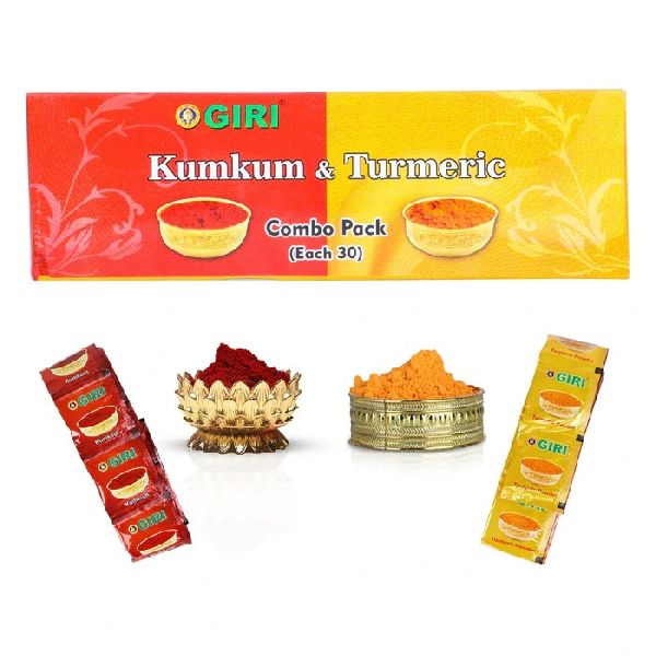 Smooth Powder Texture Giri Turmeric Kumkum Set