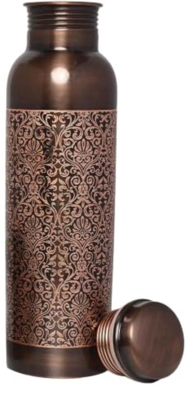 900ml Pure Copper Dark Embossed Drinkware Bottle
