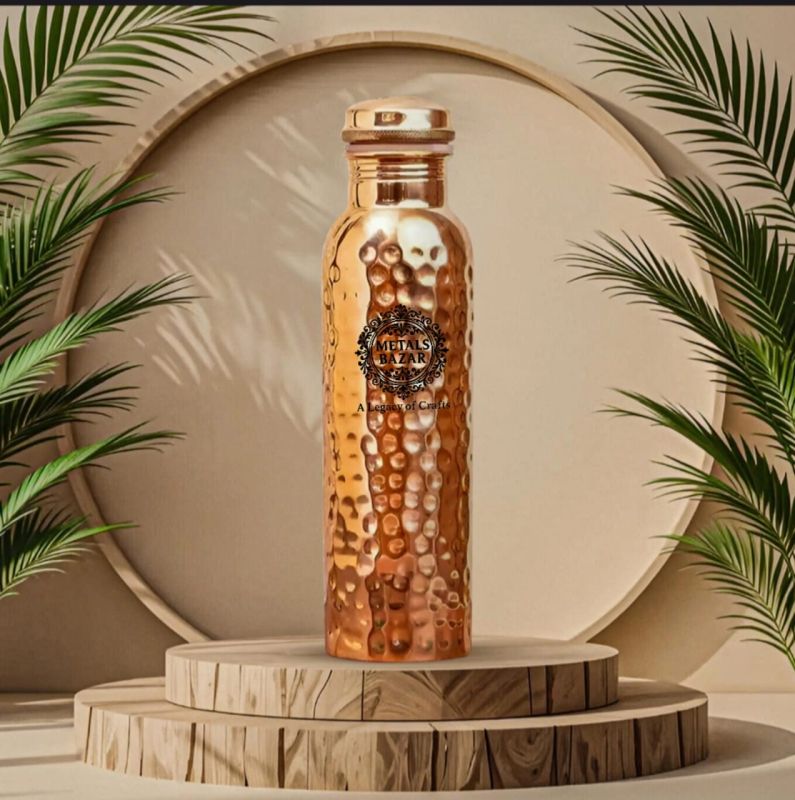 Copper Hammered Water Bottle