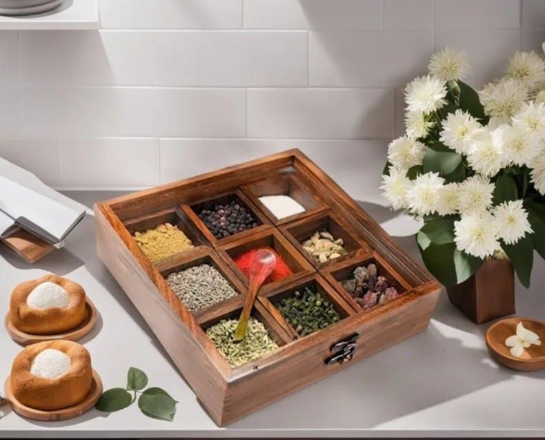 Sheesham Wood Masala Box