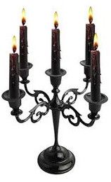 Plain Polished Wrought Iron Candle Stands 12inch Antique