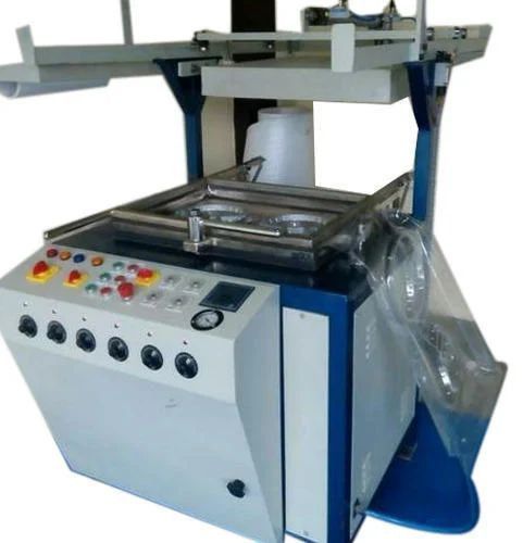 Electric Polished Thermocol Dona Plate Thali Making Machine