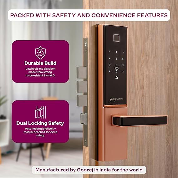 Godrej Smart Lock 7 in 1 Main Door Bio Metric Digital Lock