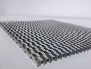 Plain Folded Fin Heat Sink Aluminum Thermal Air Cooled
