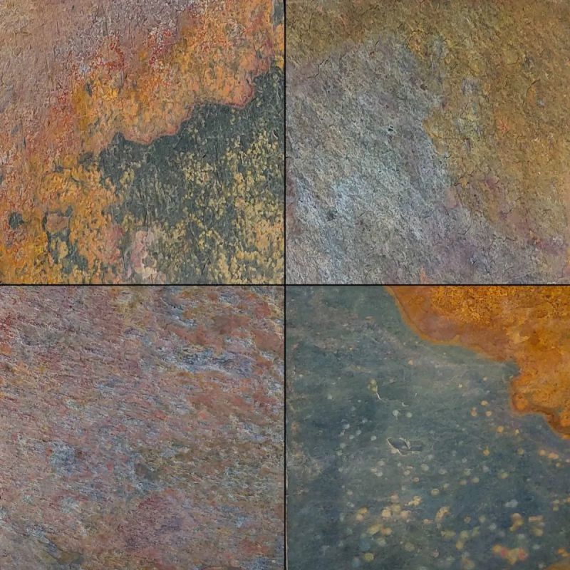 Multicolor Peacock Slate