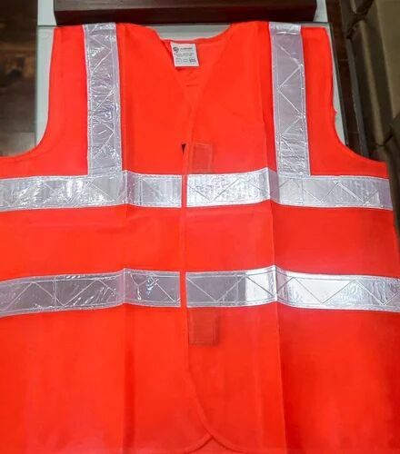 Polyester Safety Jacket Free Size, Gender : Unisex for Industrial Use