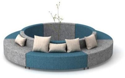 Convex Circular Lounge Seating Sofa