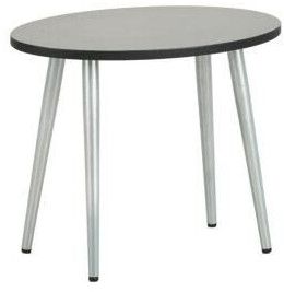 Matte Oval Engineered Wood Side Table