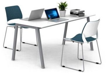 Switch Angular Metal Legs Cafe Table
