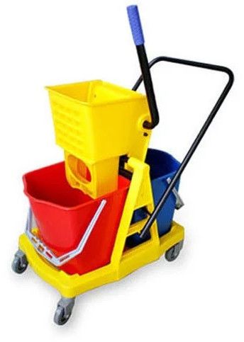 High-quality ABS Plastic 34 Liter Double Wringer Trolley