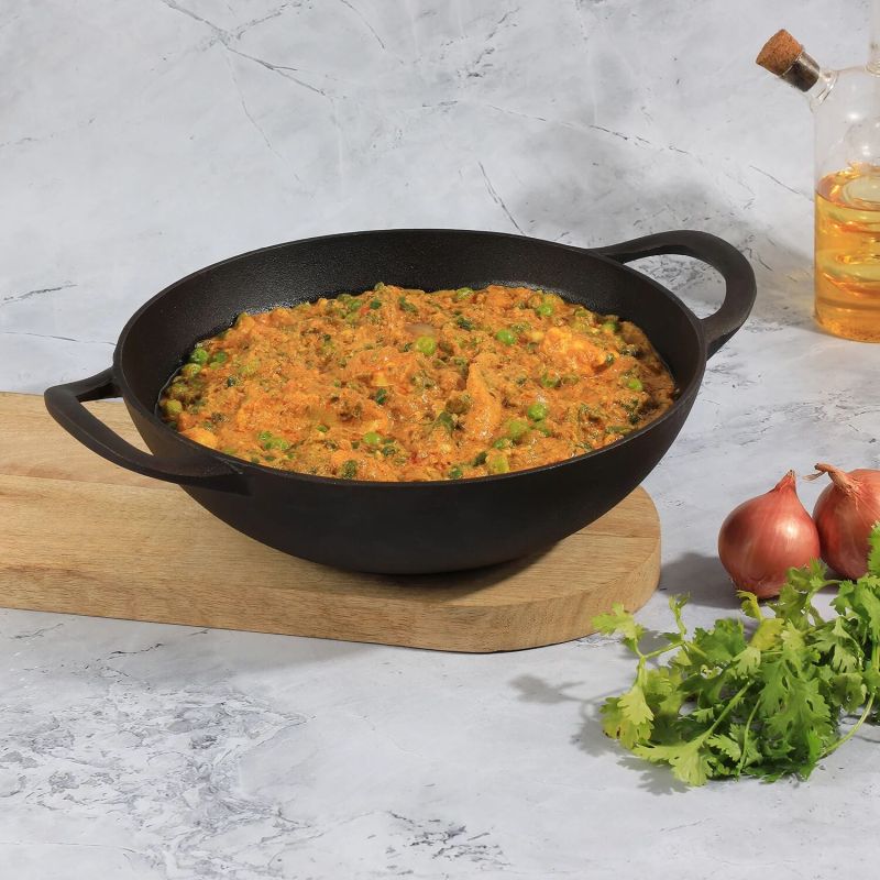 Kraft Infinity Pre-Seasoned Cast Iron Kadai