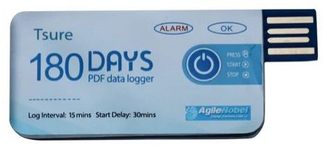Tsure 180-Day USB Single-Use Temperature Data Logger